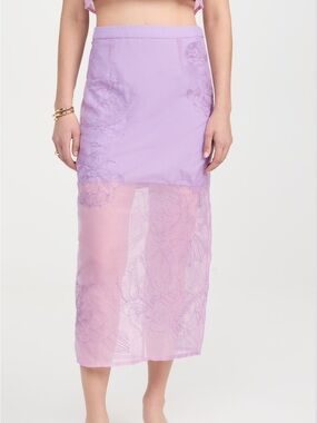 Cinq a Sept Etta Skirt Size 8 Lilac Purple NWT